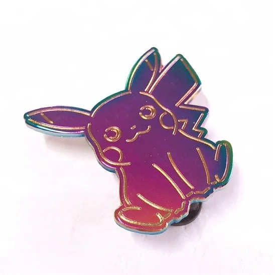 custom rainbow plated badge