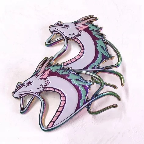 enamel rainbow plated broach for lapel fashion