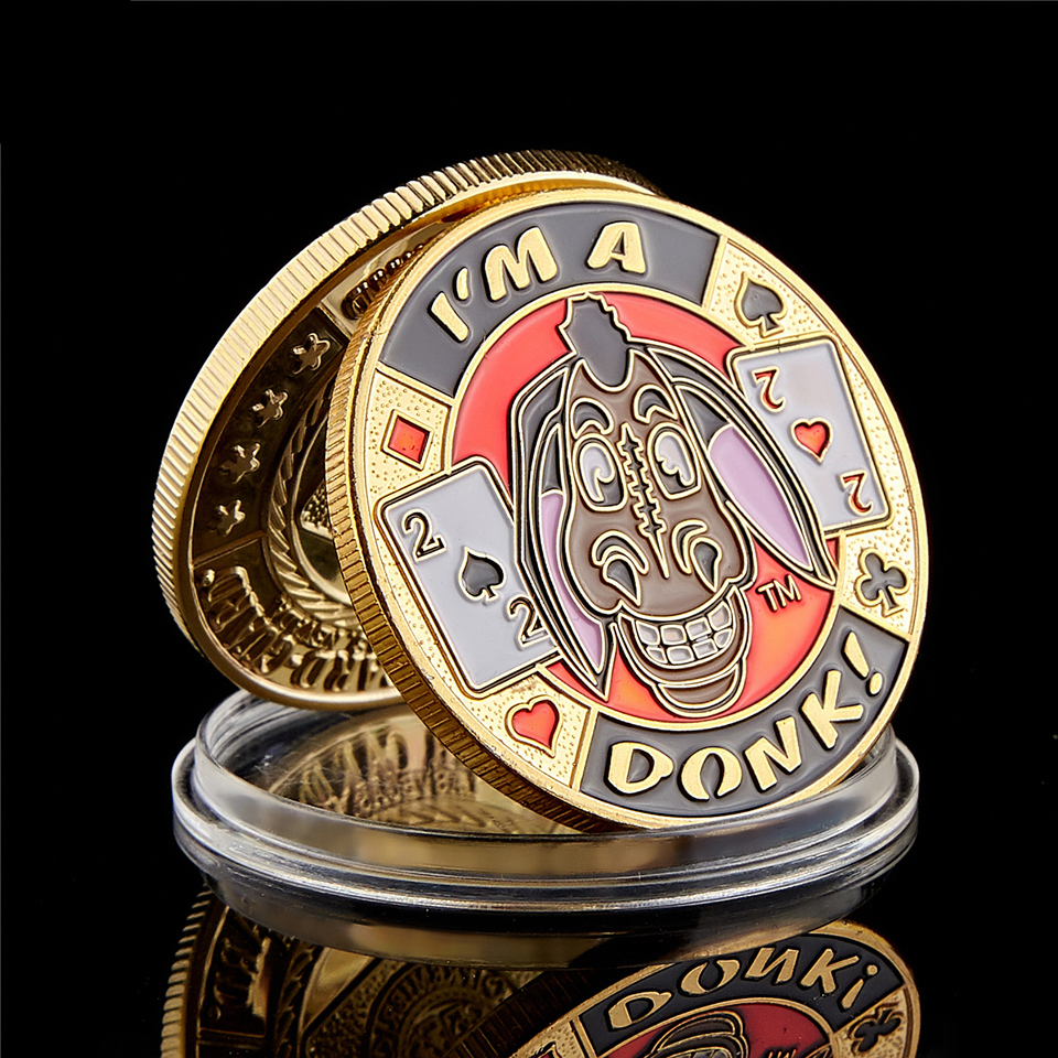 custom poker chip gold coin