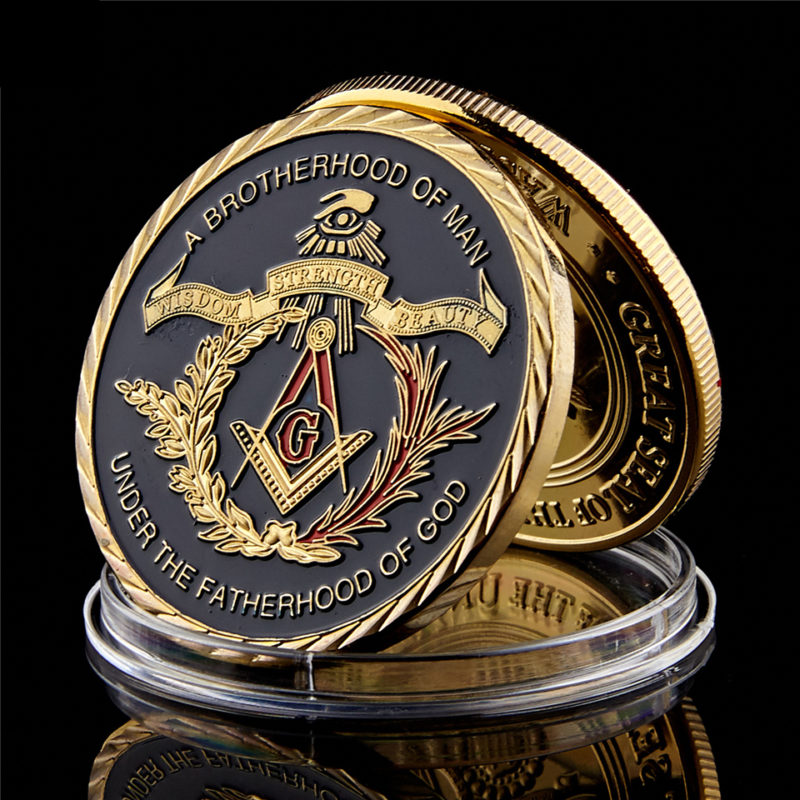 gold souvenir challenge coin