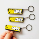 3D lettering soft pvc rubber keyring