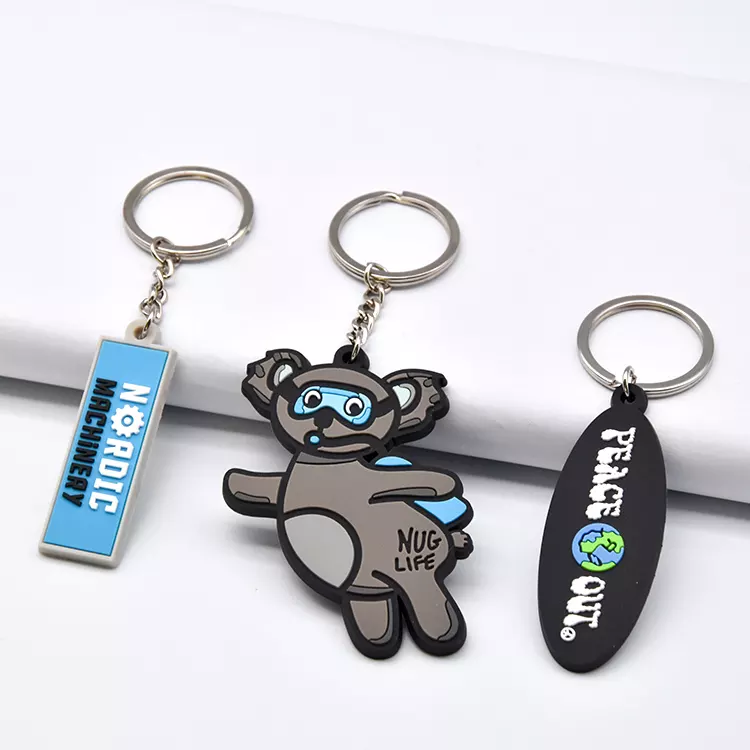 custom koala soft pvc keyring