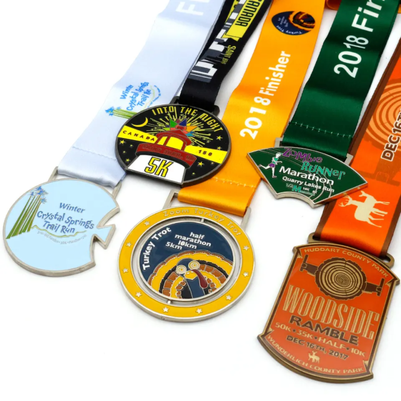 group of custom soft enamel medals